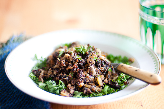 Black Quinoa Salad with Red Lentils