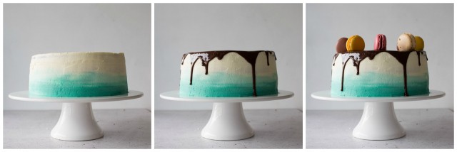 Step by Step Guide to Assembling and Ombre Cake