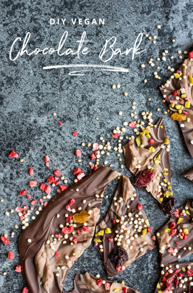 DIY Vegan Chocolate Bark - the perfect festive gift!