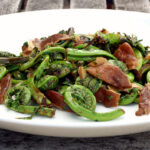 Fiddleheads with Shiitake Mushrooms and Garlic.