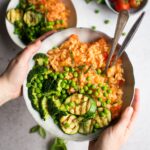 Fresh tomato risotto.