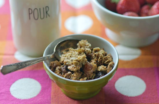 fig and ginger cluster granola | healthy green kitchen