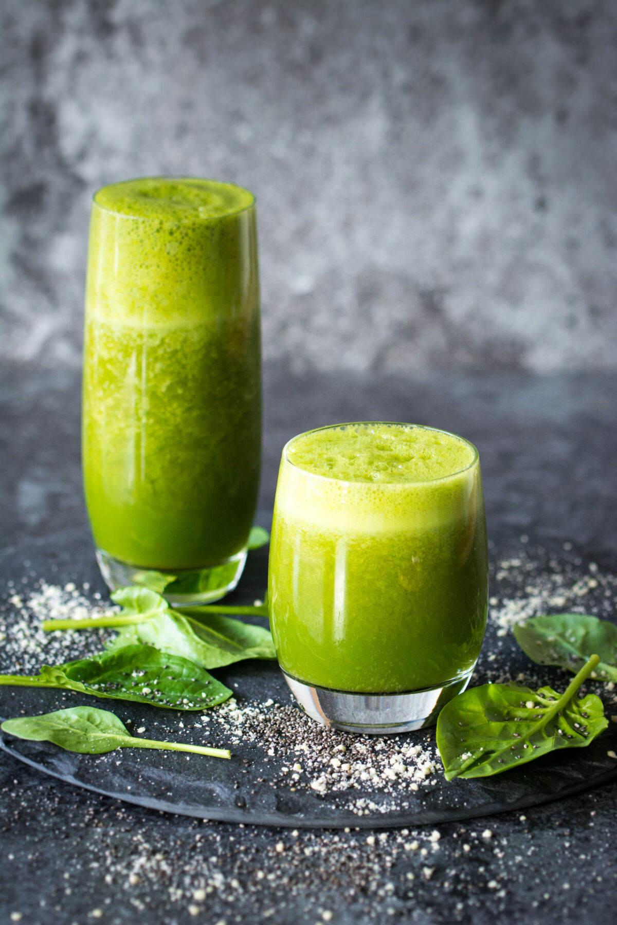 A quick, immune boosting green citrus smoothie. Perfect for taking on the go on a morning you're in a rush!