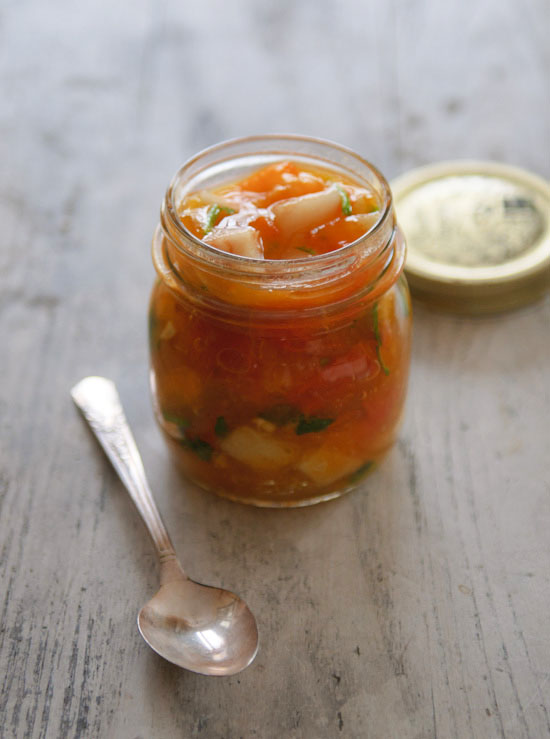 Persimmon and Asian Pear Kimchi