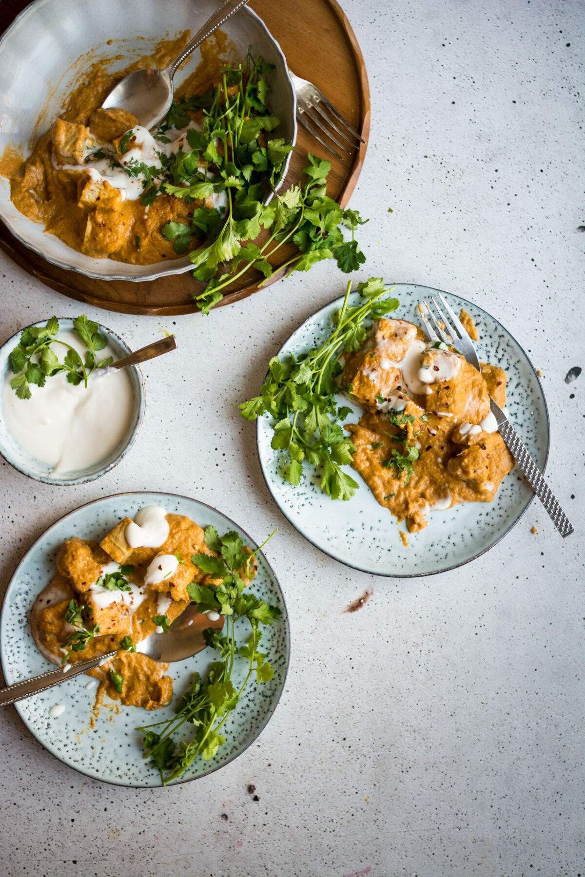 A rich, mango curry with tofu. Bursting with fresh, fruity flavour and deep spice