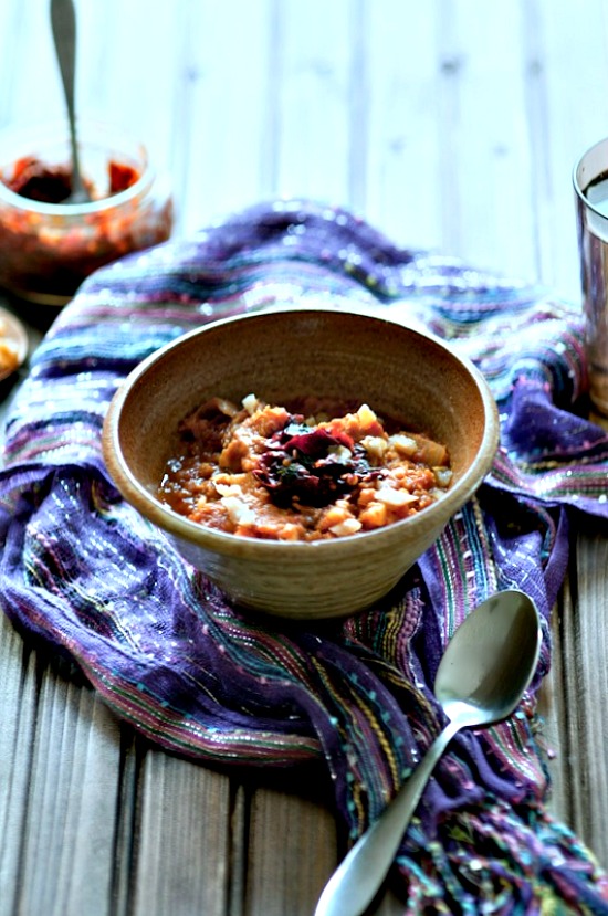 slow cooker red lentil soup