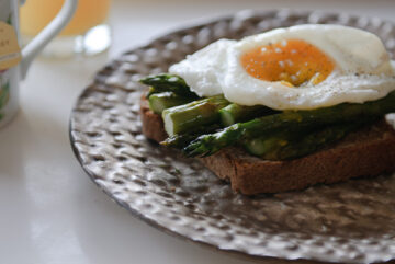 Poached Egg, Asparagus, Toast from Healthy Green Kitchen