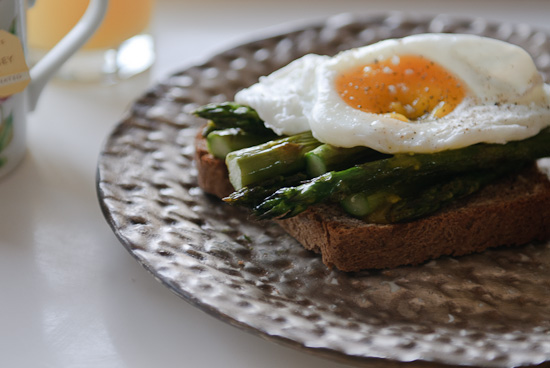 Poached Egg, Asparagus, Toast  from Healthy Green Kitchen