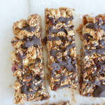 cropped image of 3 quinoa bars