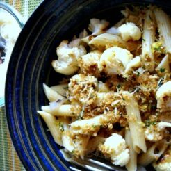 pasta with roasted cauliflower