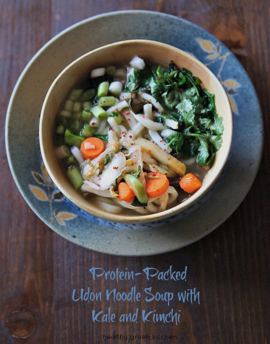 udon soup with kimchi | healthy green kitchen