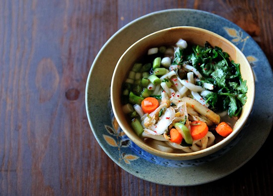 udon soup with kimchi | healthy green kitchen